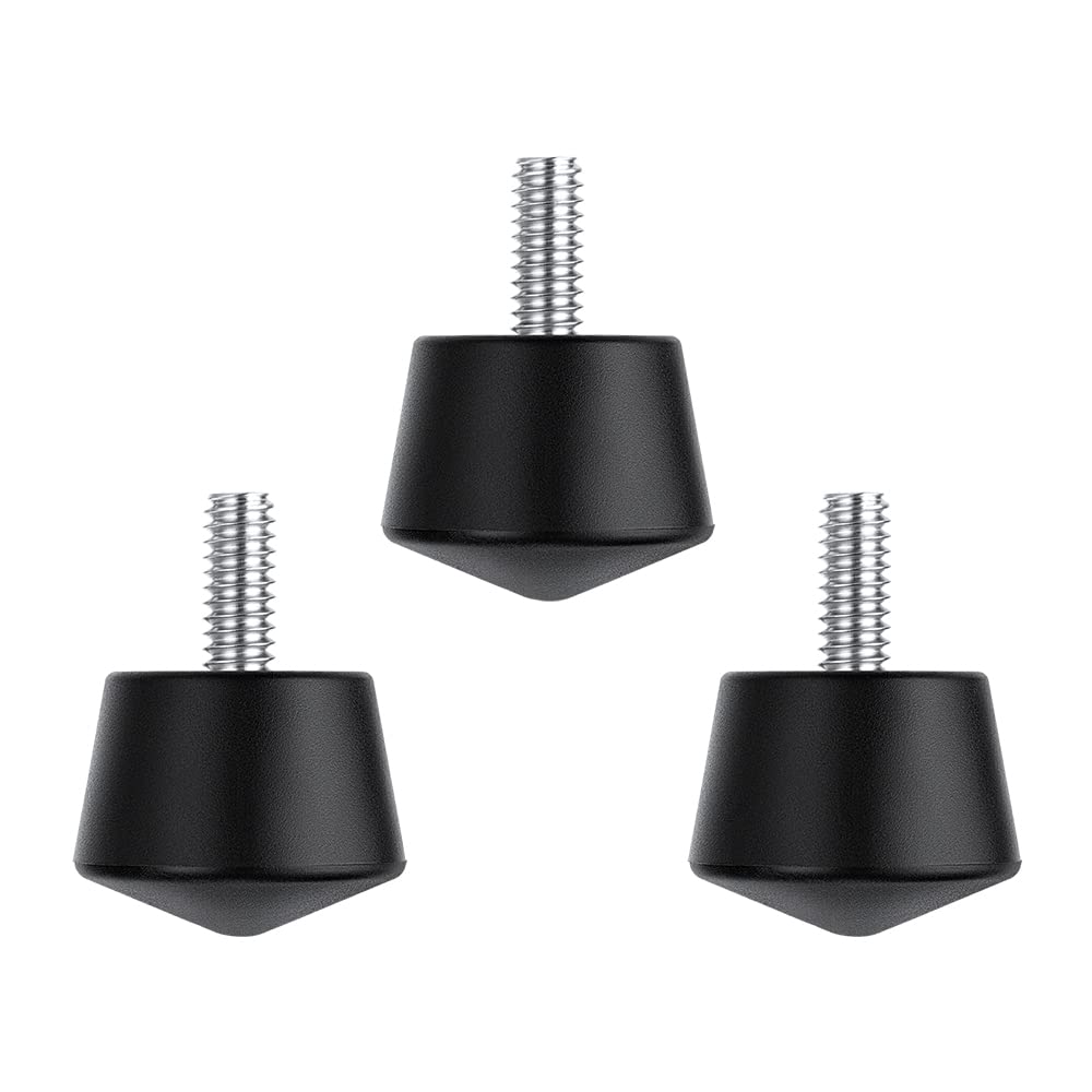 K&F Concept Universal Anti Slip Rubber Tripod Foot Spikes Compatible With 1/4 Inch Thread Tripod Monopod Legs Feet Replacement Parts (3 Pcs)